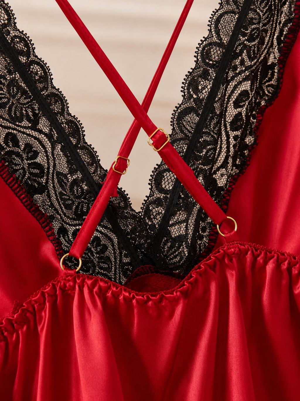 Satin Lace Nighty