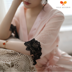 Pink Satin Nightgown With Robe