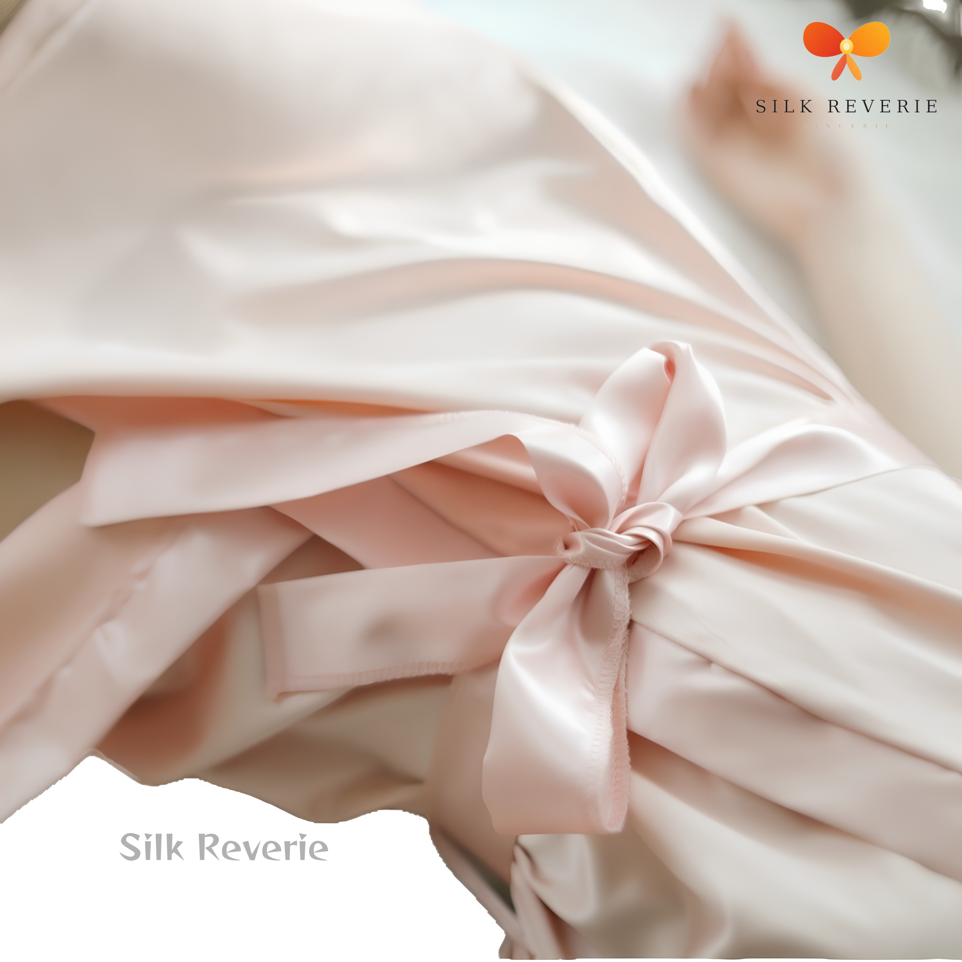 Pink Satin Nightgown With Robe