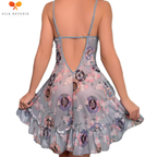 Petal Print Slip Dress