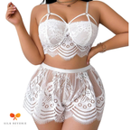 White Lace Bralette Set