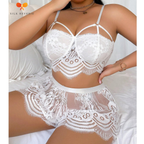 White Lace Bralette Set
